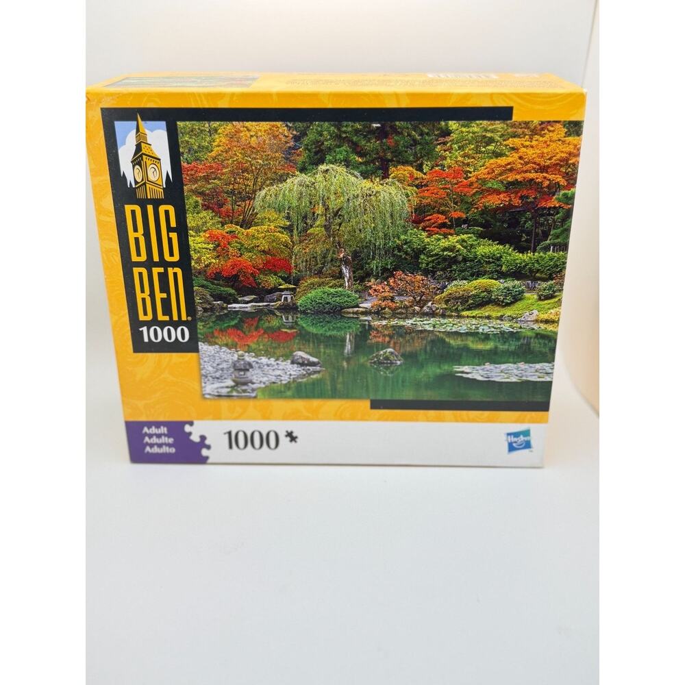 Big Ben 1000-Piece Puzzle Autumn Japanese Garden Scene Adult Jigsaw Puzzle